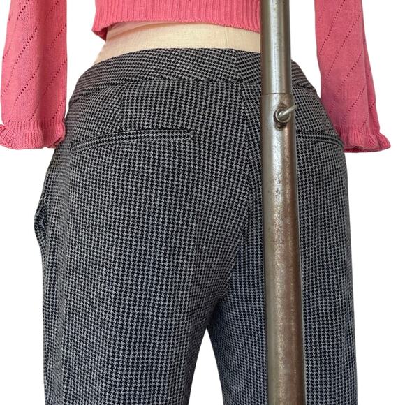 Theory Pants women's size 4 Slim Crop Trouser Houndstooth Plaid corporate Office - Picture 4 of 7